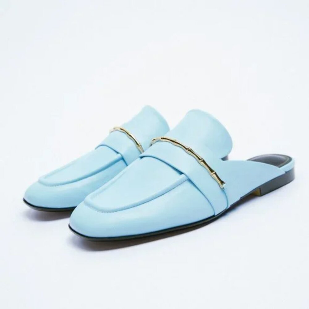 Zara Open Back Loafers EUR 37